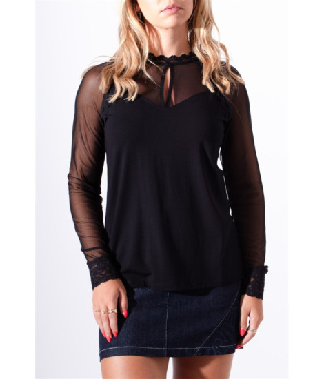 Pull avec Dentelle Jonna Maloka - Pulls Femme avec Dentelle | Faroma 2