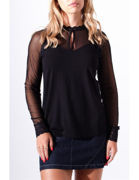 Pull avec Dentelle Jonna Maloka - Pulls Femme avec Dentelle | Faroma
