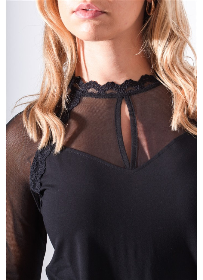 Pull avec Dentelle Jonna Maloka - Pulls Femme avec Dentelle | Faroma