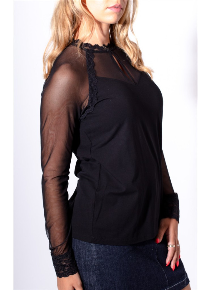 Pull avec Dentelle Jonna Maloka - Pulls Femme avec Dentelle | Faroma