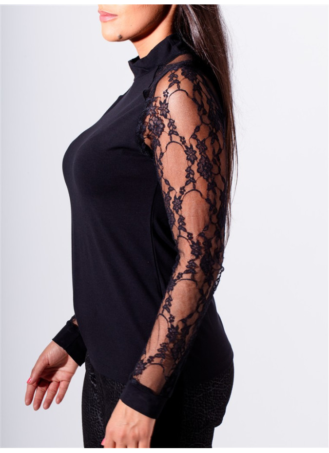 Maloka Javiera Long-Sleeve Lace Jumper - Women's Lace Detail Jumpers | Faroma