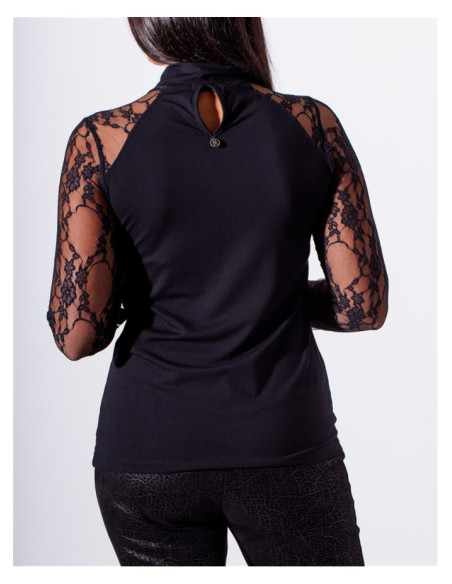 Maloka Javiera Long-Sleeve Lace Jumper - Women's Lace Detail Jumpers | Faroma