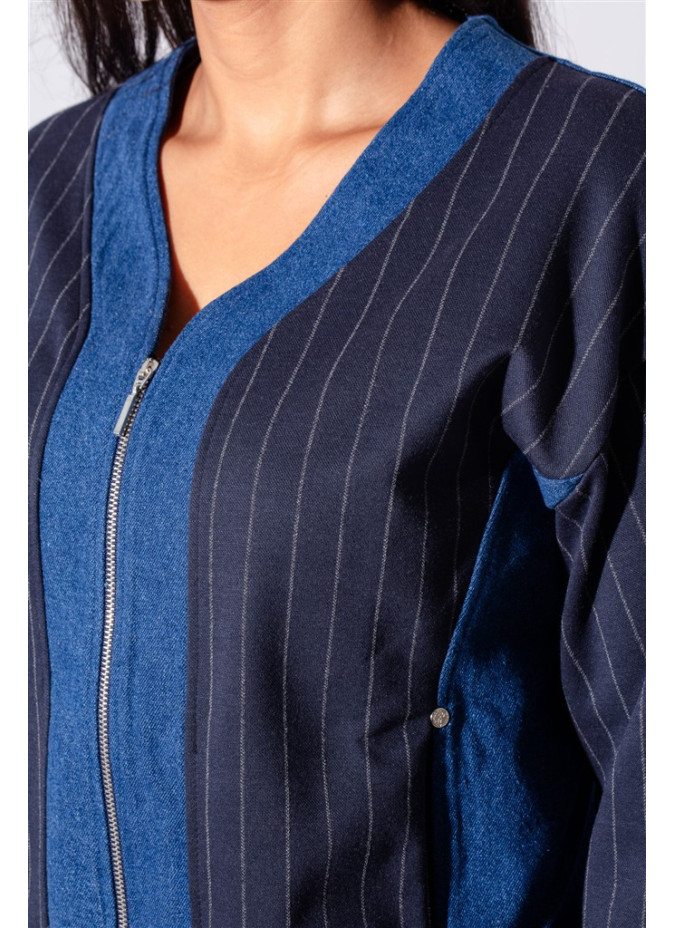 Veste en Jean Bobbie avec Décolleté en V Maloka - Vestes en Jean Femme | Faroma