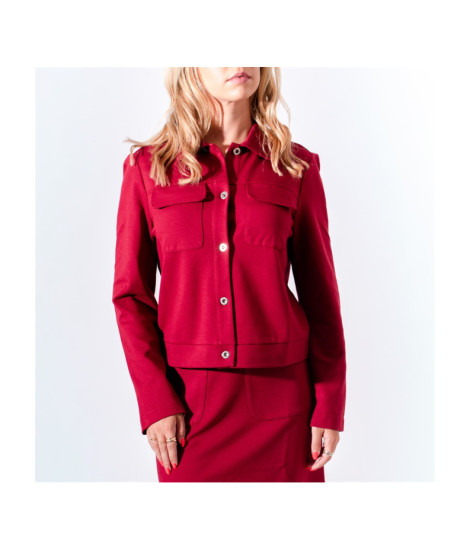 Maloka Dusty Short Button Coat - Women's Short Coats | Faroma