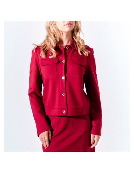 Manteau Court avec Boutons Dusty Maloka - Manteaux Courts Femme | Faroma