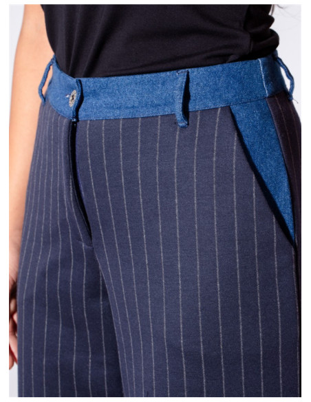 Maloka Benjamin Zip and Button Denim Trousers - Women's Denim Jeans | Faroma