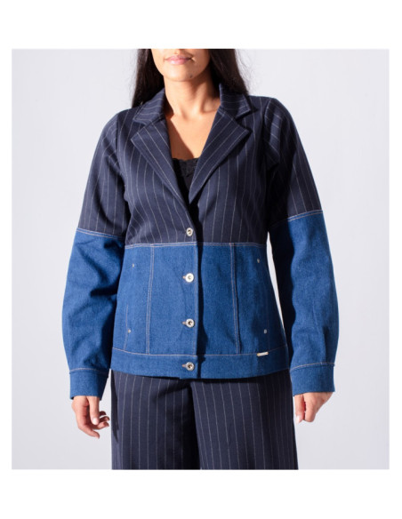 Blazer en Jean Blaze Maloka - Blazers Femme en Jean | Faroma