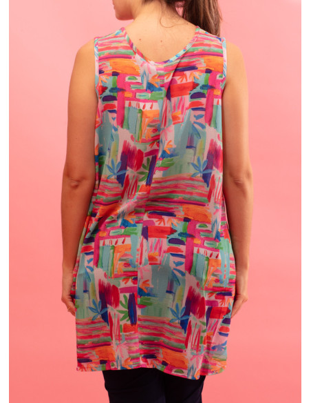 Colourful wide strap top Numero
