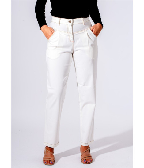Paul Brial Mom Trousers - Elegant Women's Mom Trousers | Faroma