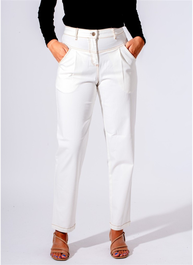 Paul Brial Mom Trousers - Elegant Women's Mom Trousers | Faroma