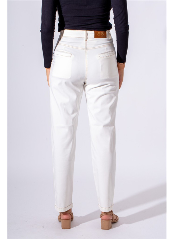 Paul Brial Mom Trousers - Elegant Women's Mom Trousers | Faroma