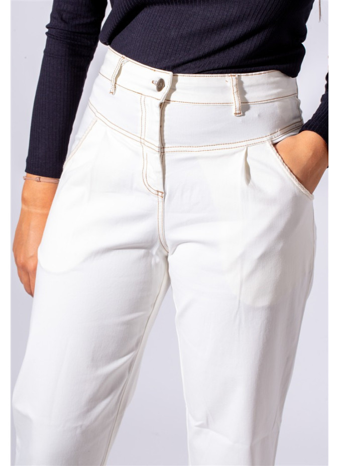 Paul Brial Mom Trousers - Elegant Women's Mom Trousers | Faroma