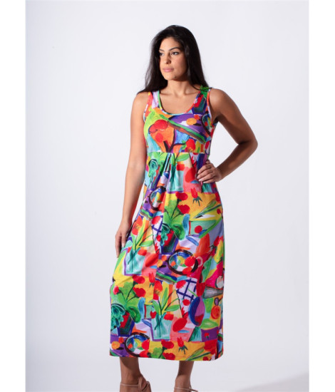 Vestido Sixtine em Impressão Técnica Maloka - Vestidos Femininos Técnicos | Faroma 2
