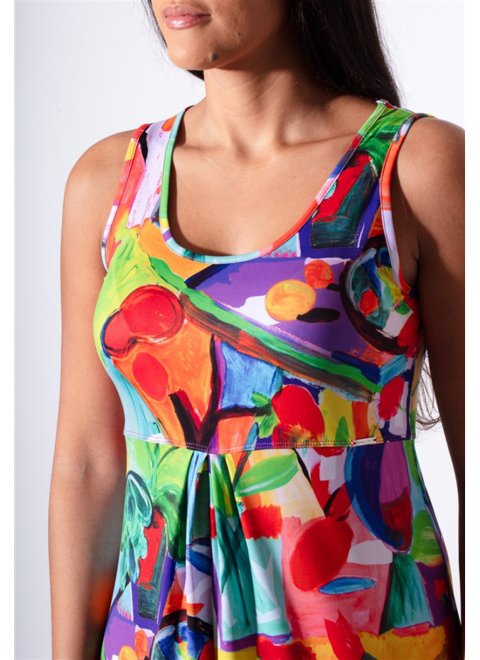 Vestido Sixtine em Impressão Técnica Maloka - Vestidos Femininos Técnicos | Faroma