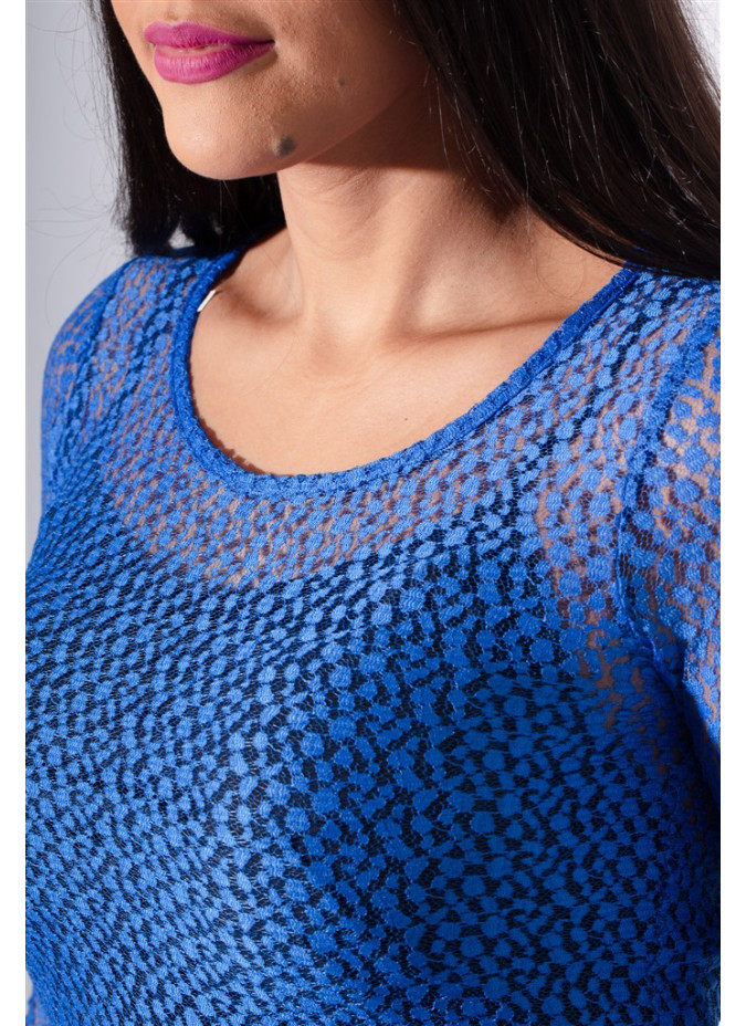 T-shirt Yvone en Résille Maloka - T-shirts Femme avec Texture en Résille | Faroma