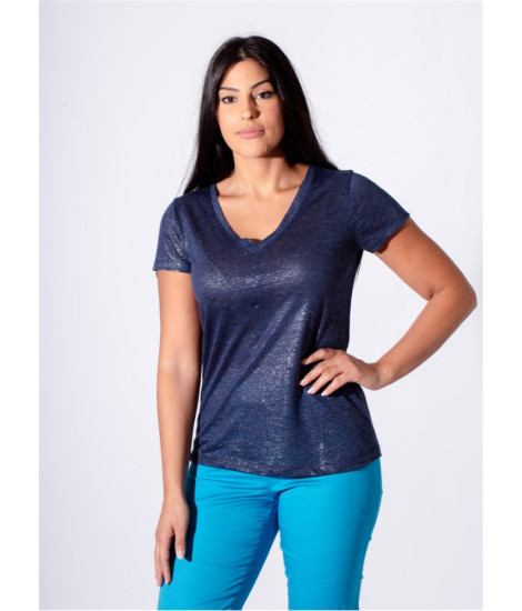 Maloka Magie Linen Knit T-shirt - Women's Linen T-shirts | Faroma 2