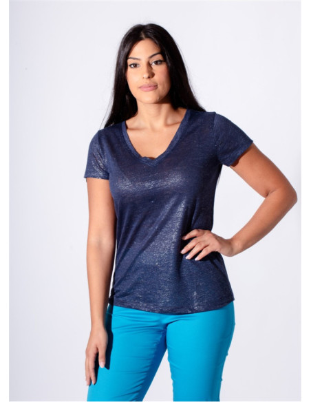 T-shirt Magie em Malha de Linho Maloka - T-shirts Femininas em Linho | Faroma