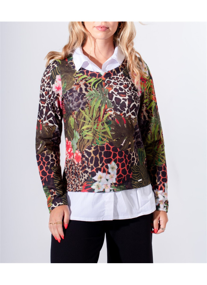 Pull Evelly Maloka - Pulls Femme avec Charme | Faroma