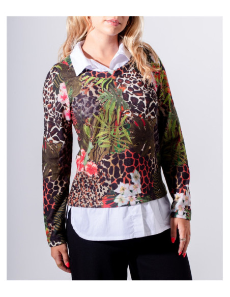 Pull Evelly Maloka - Pulls Femme avec Charme | Faroma