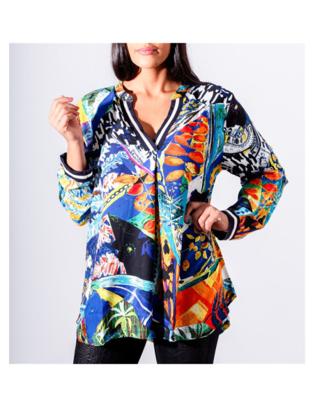 Blusa Hatice Maloka - Blusas Femininas Elegantes | Faroma