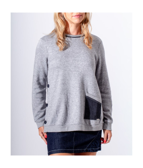 Pull avec Ouvertures Latérales Olivia Maloka - Pulls Femme avec Détails | Faroma 2