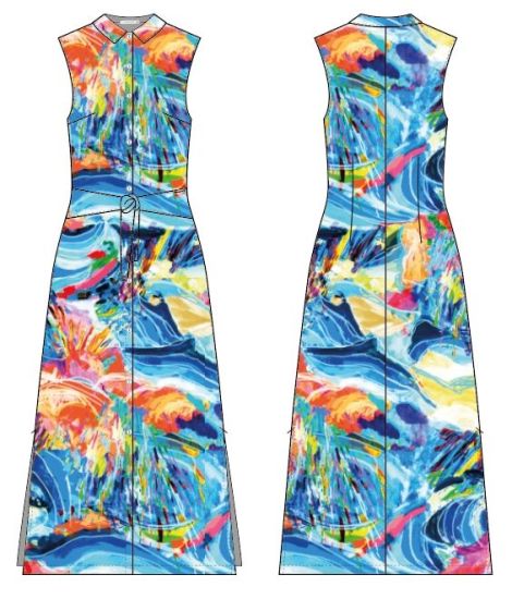 Robe Itally en Viscose Maloka - Robes Femme à l'Élégance Italienne | Faroma 2
