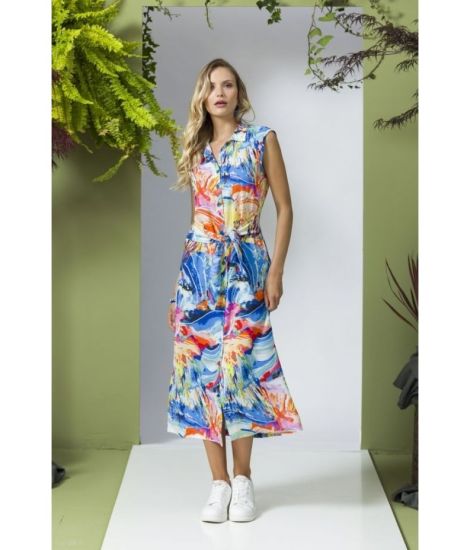 Vestido Itally em Viscose Maloka - Vestidos Femininos com Elegância Italiana | Faroma