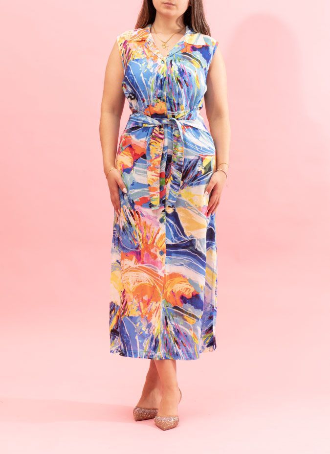 Maloka Itally Viscose Dress - Women's Dresses with Italian Elegance | Faroma
