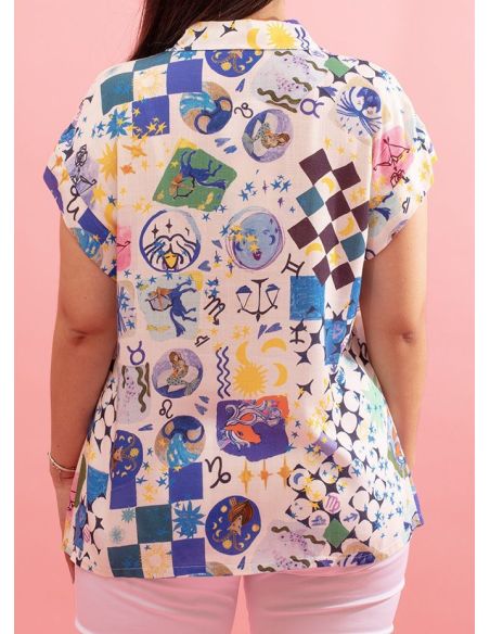Chemisier Adelyn en Viscose Maloka - Chemisiers Femme en Viscose | Faroma