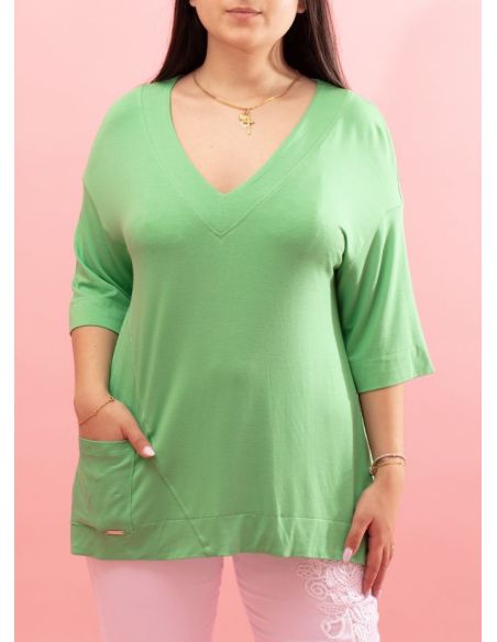 T-shirt Lisbeth en Viscose Maloka - T-shirts Femme en Viscose | Faroma