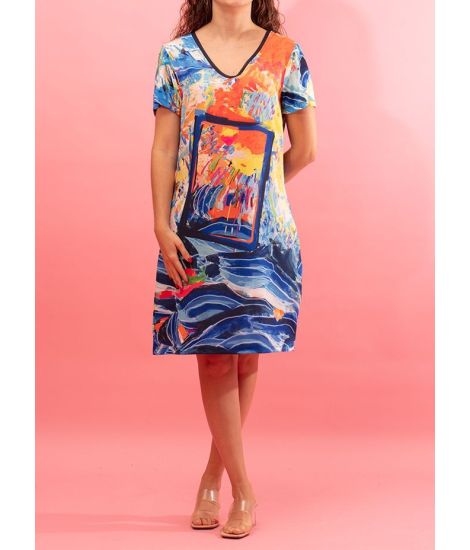 Maloka Inara Viscose Dress - Women's Viscose Dresses | Faroma 2