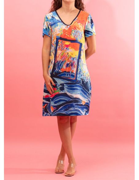 Robe Inara en Viscose Maloka - Robes Femme en Viscose | Faroma