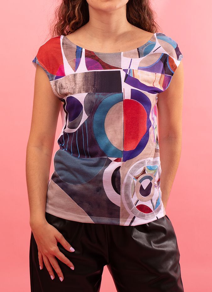 T-shirt Tempo Paul Brial - T-shirts Femme Collection Variation Graphique | Faroma