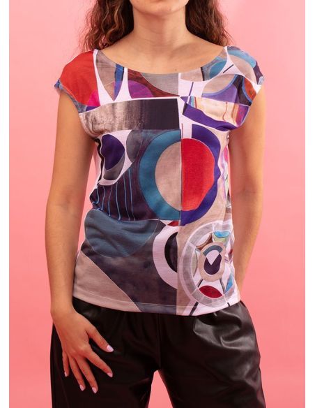 T-shirt Tempo Paul Brial - T-shirts Femme Collection Variation Graphique | Faroma