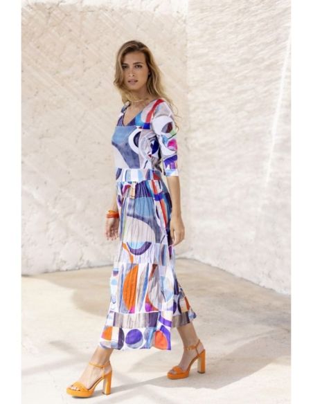 Vestido Geometrie Paul Brial - Vestidos Femininos com Padrões Geométricos | Faroma