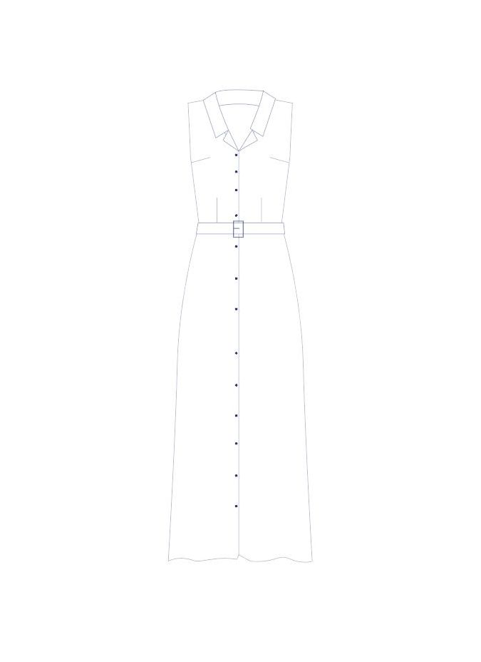 Paul Brial Camomille Noir Dress - Black Floral Women's Dresses | Faroma