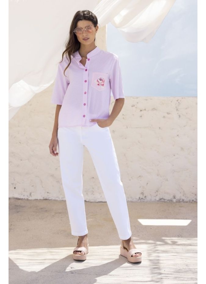 Paul Brial Tourterelle Blouse - Women's Summer Blouses | Faroma