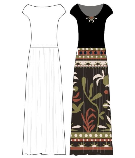 Vestido Folie Paul Brial - Vestidos Femininos com Motivos Vegetais | Faroma 2