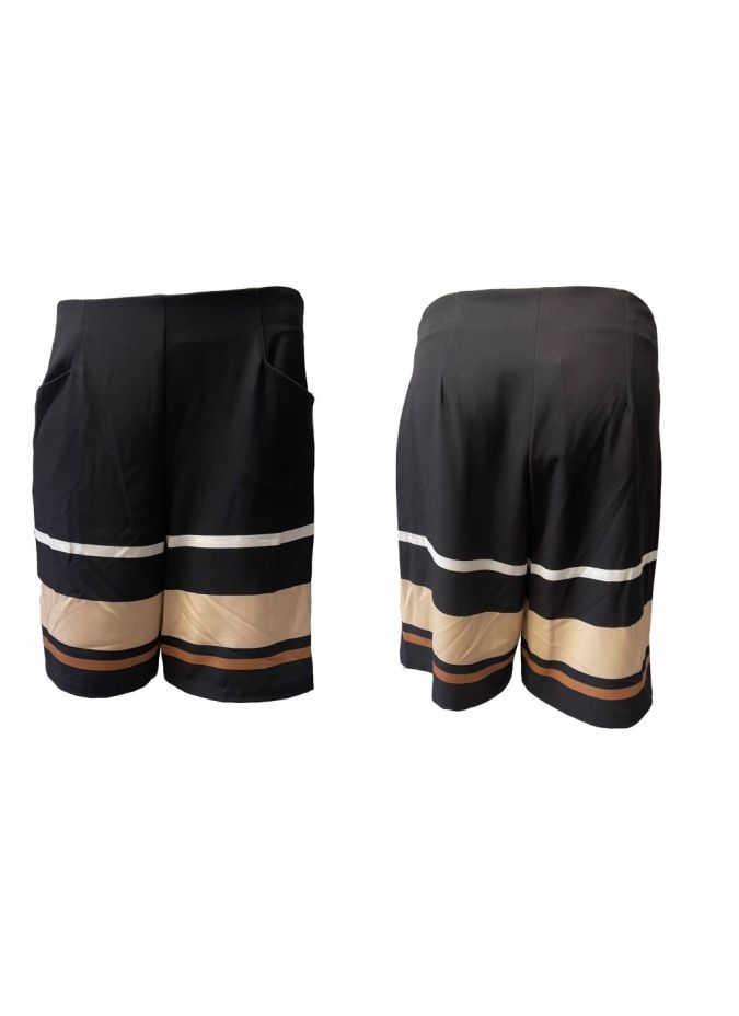Paul Brial Cacao Bermuda - Elegant Women's Bermuda Shorts | Faroma